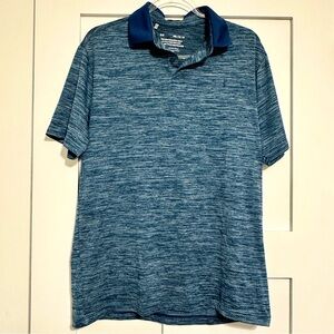 Under Armour Men’s Heathered Blue Performance 2.0 Golf Polo • Medium